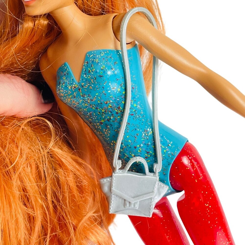 Doll Purse With Long Strap For Barbie Dolls Silver Fashion Accessory NO DOLL